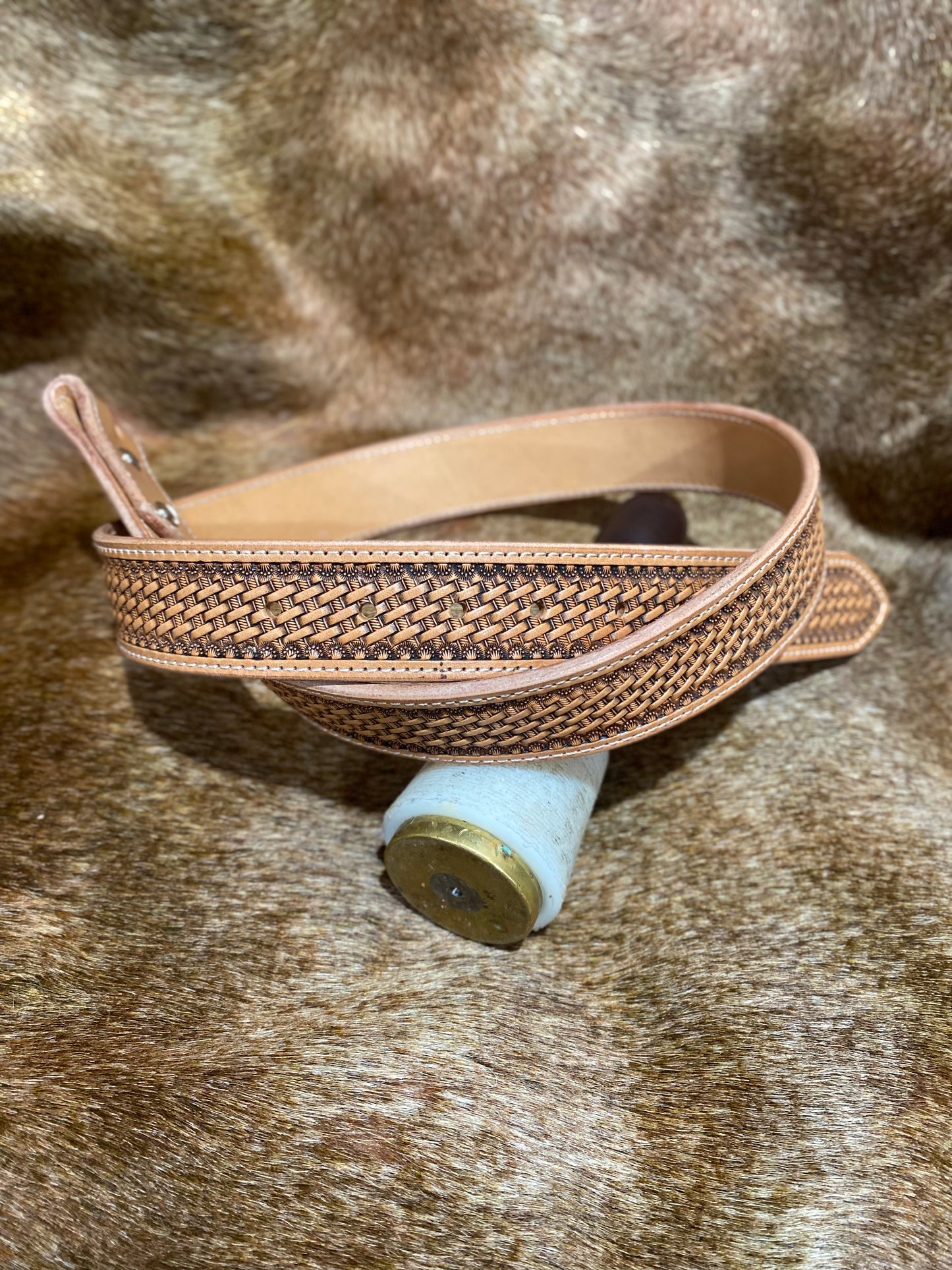 Natural Basket stamp belts