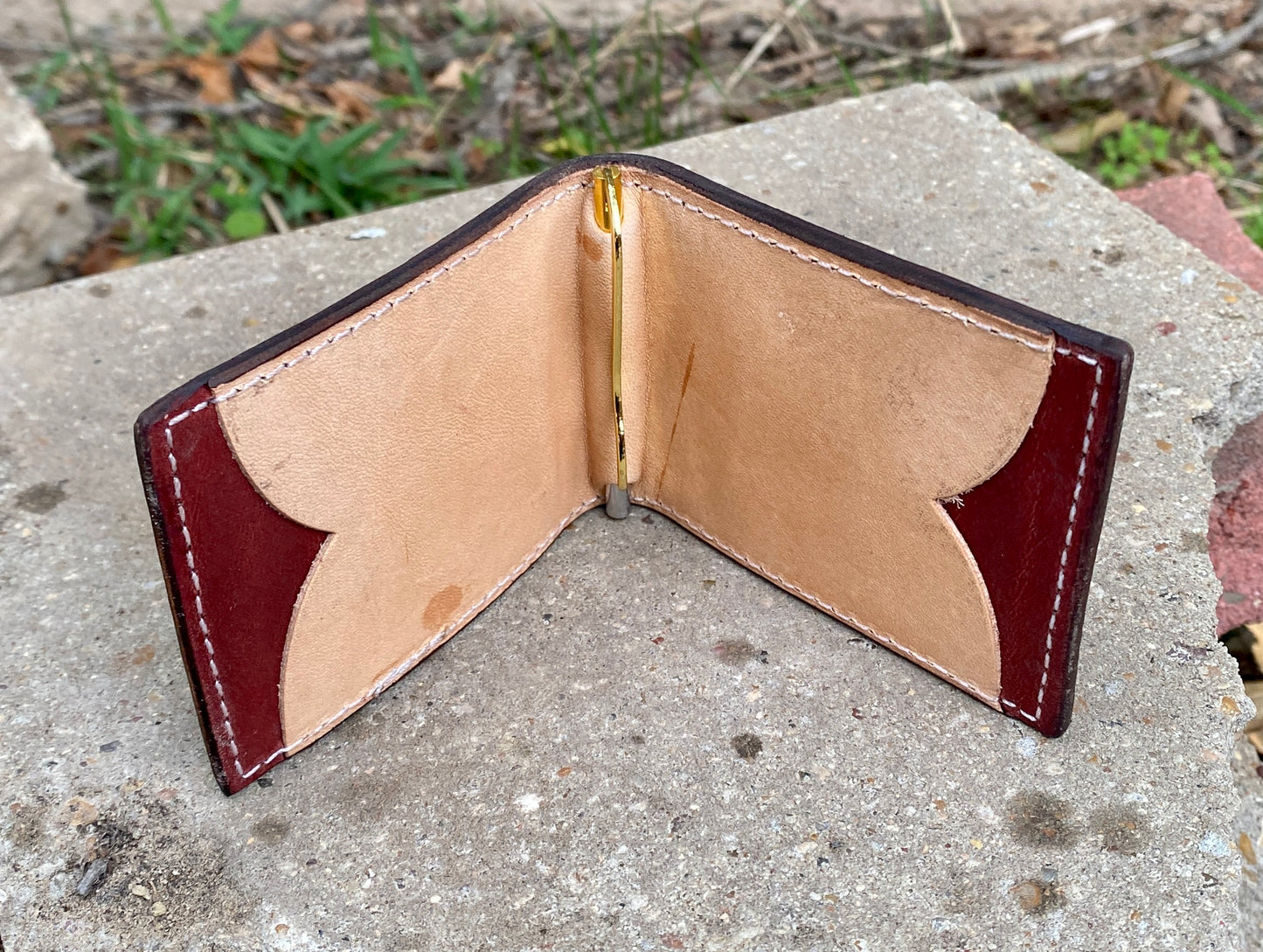 Ostrich Belly Money Clip