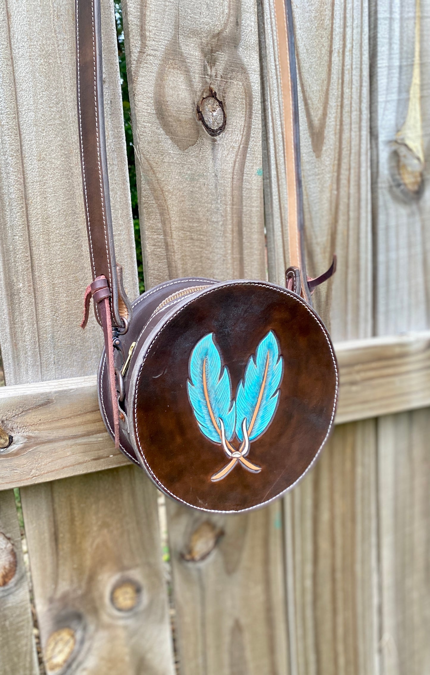 Floral Headdress round purse