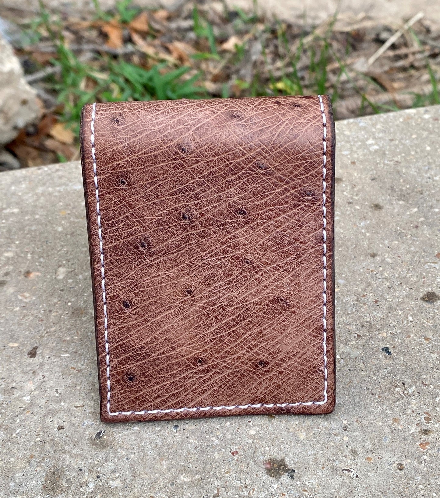 Ostrich Belly Money Clip