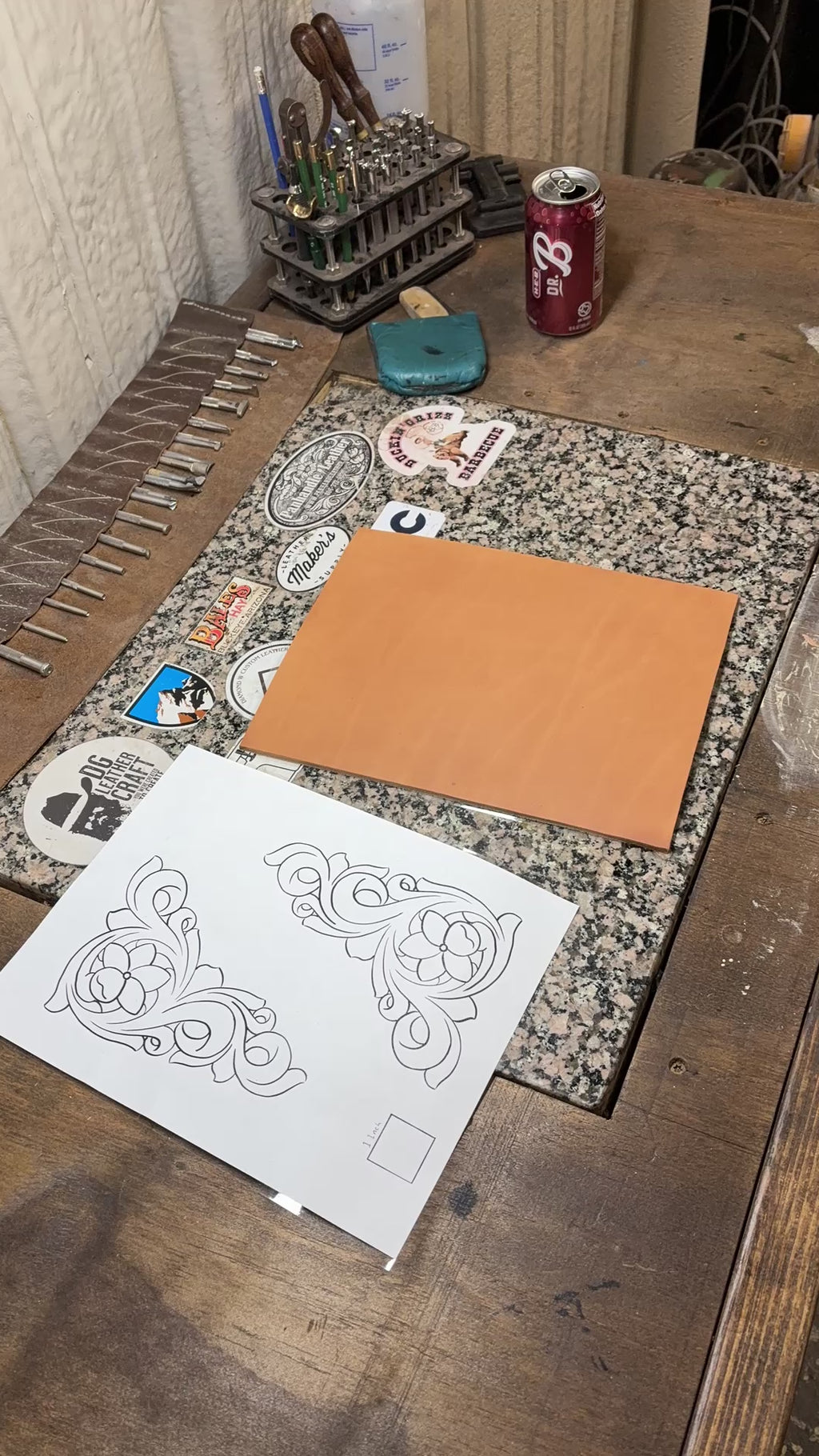 Floral Corner #1 Tooling Pattern