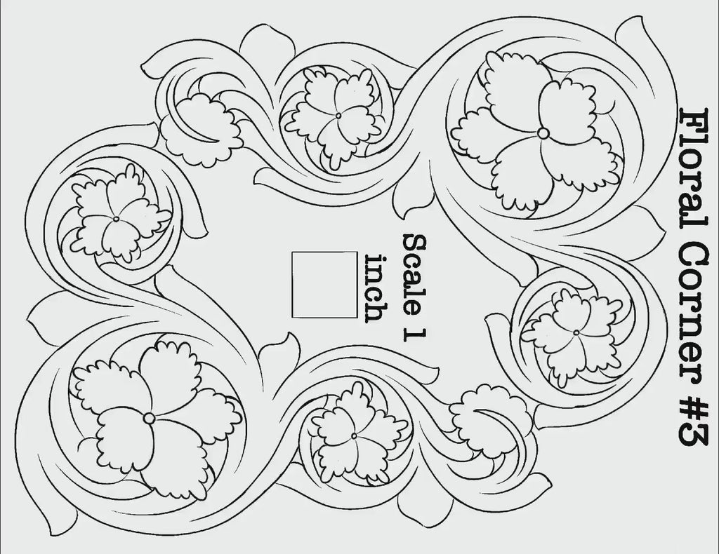 Floral Corner #3 Tooling Pattern