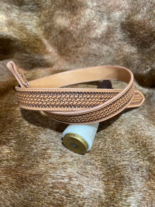 Natural Basket stamp belts