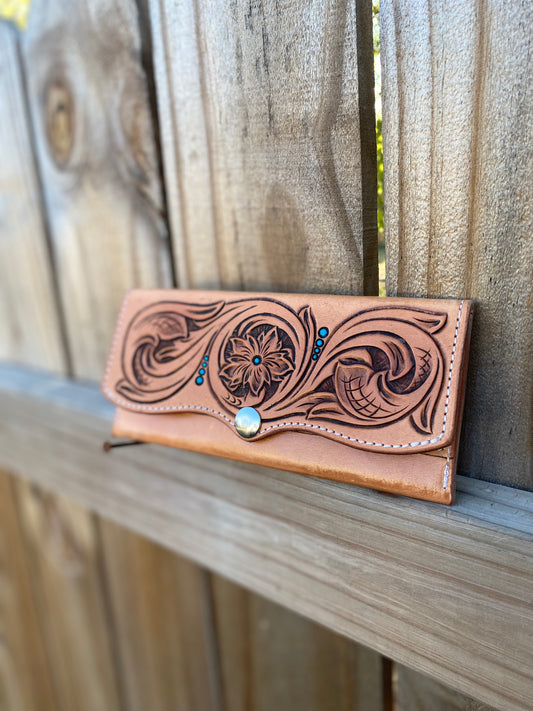 Natural Ladies Clutch Wallet